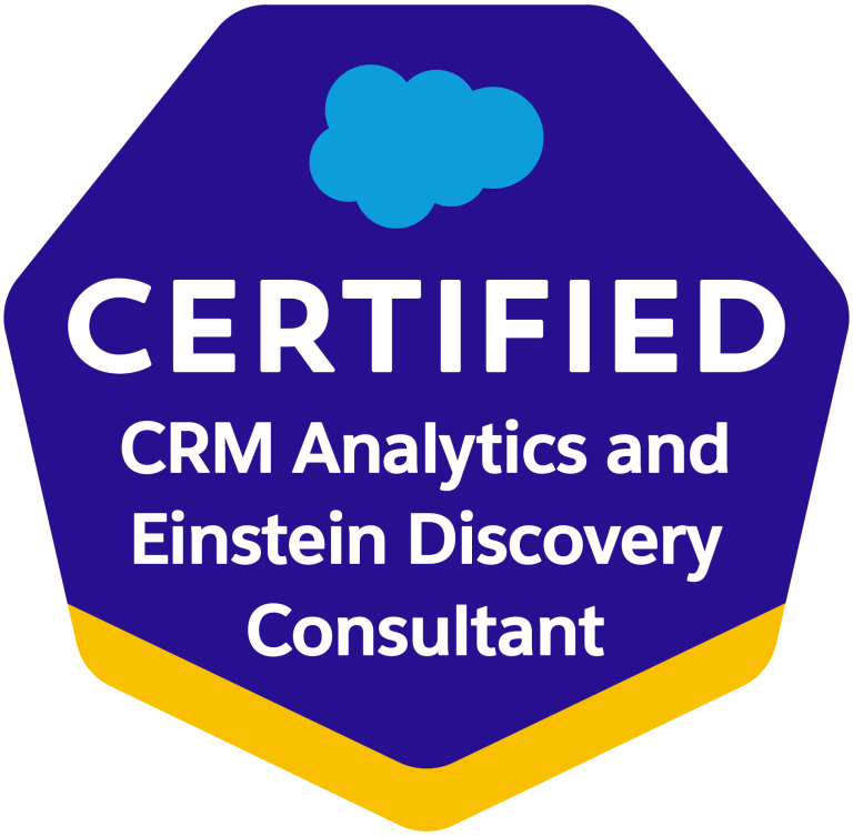 CRM Analytics and Einstein Discovery Consultant Certification Logo