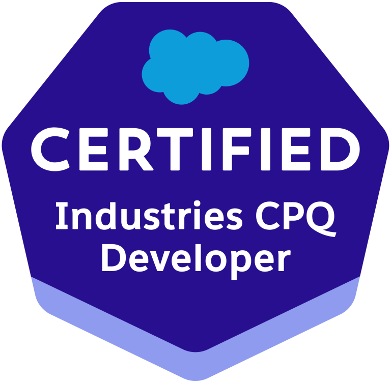 Industries CPQ Developer Certification Badge