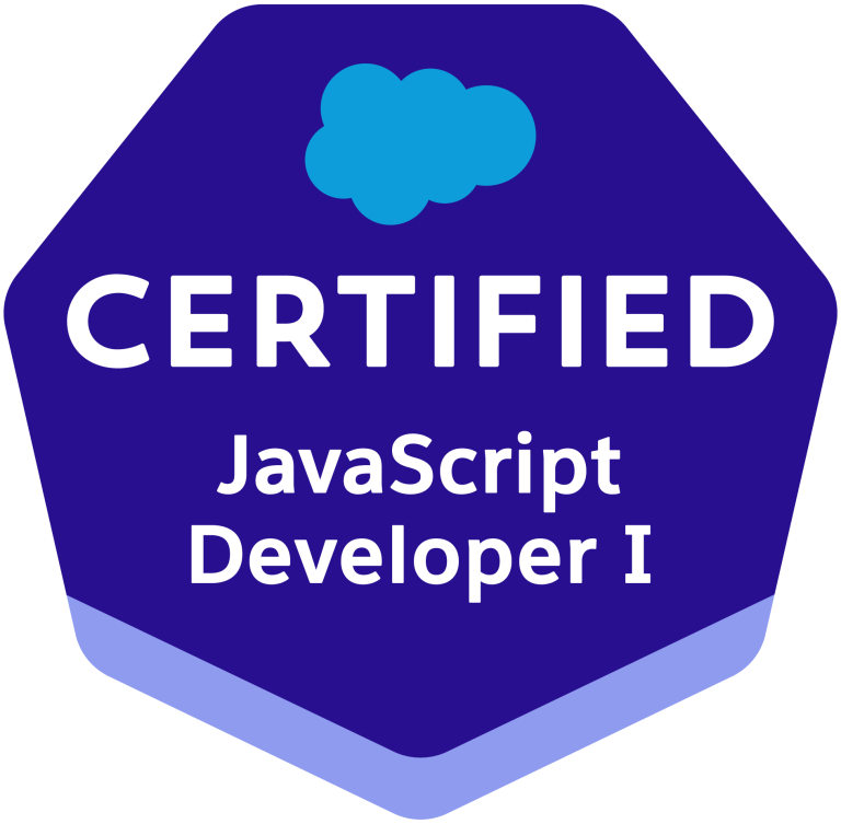 JavaScript Developer I Certification Badge