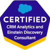 CRM Analytics and Einstein Discovery Consultant Certification Logo